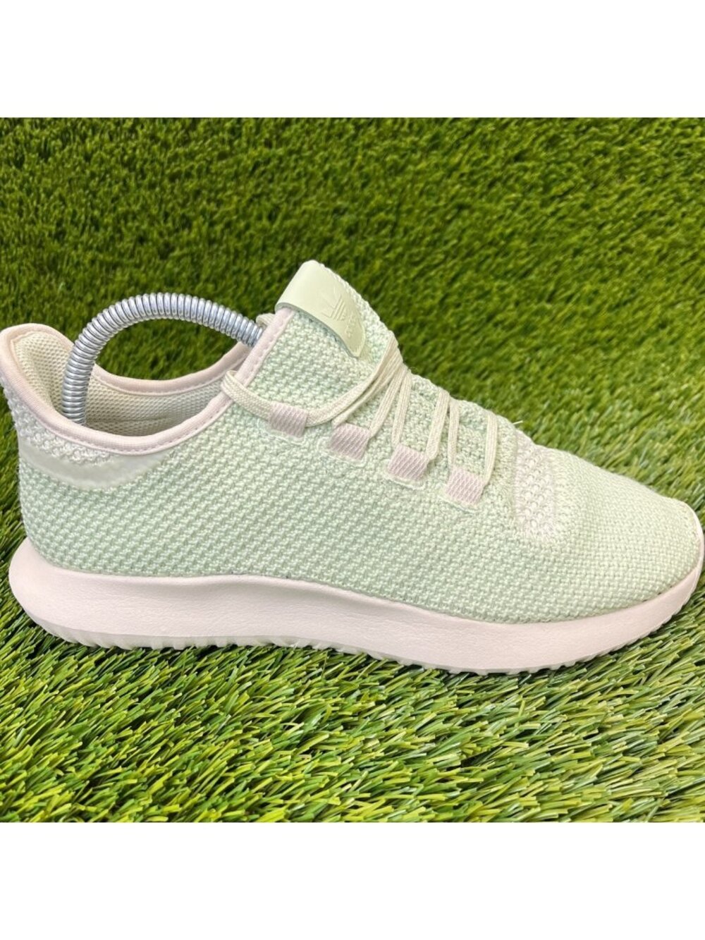 Adidas Tubular Shadow Boys Size 6.5Y Green White Walking Running Shoes Sneakers